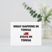 Wat er in TONGA-landen gebeurt Briefkaart (Staand voorkant)