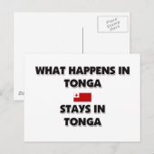 Wat er in TONGA-landen gebeurt Briefkaart (Voorkant / Achterkant)