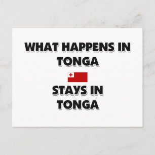 Wat er in TONGA-landen gebeurt Briefkaart