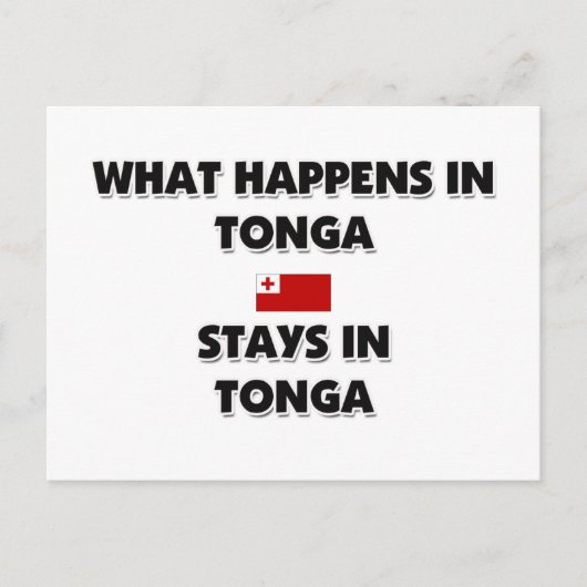 Wat er in TONGA-landen gebeurt Briefkaart (Voorkant)