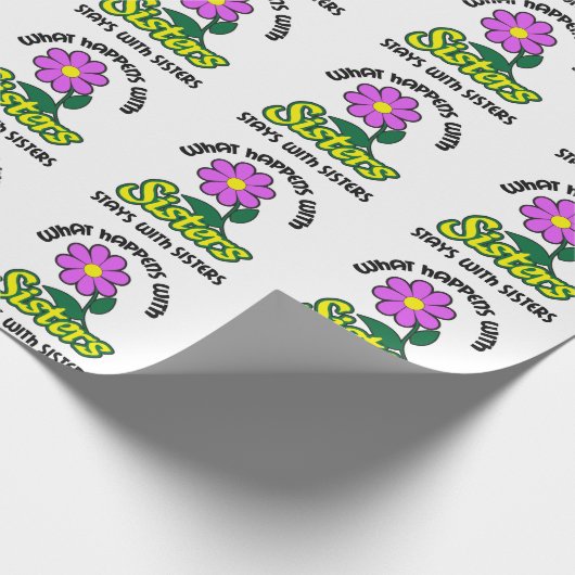 Wat er met zussen gebeurt cadeaupapier (Hoek)