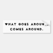 Wat er omgaat, komt rond de bumpersticker (Voorkant)