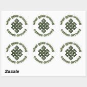 Wat er omheen gaat komt rond Karma Ronde Sticker (Vel)