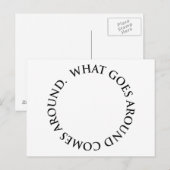 Wat er omringd wordt, komt rond briefkaart (Voorkant / Achterkant)