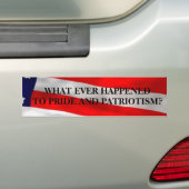 WAT ER OOIT GEBEURDE AAN PRIDE EN PAT... BUMPERSTICKER (Op auto)