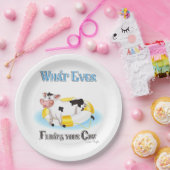 Wat er ook drijft Uw Koe Papieren Bordje (Feest)