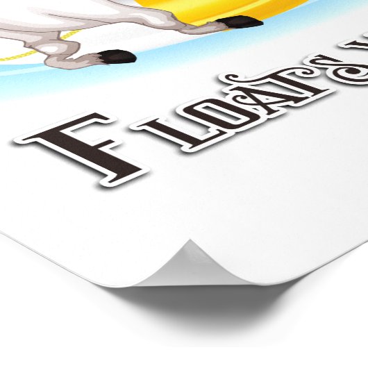 Wat er ook drijft Uw Koe Poster (Hoek)