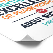 Wat er ook echt goed is, Philippiërs 4:8 post Poster (Hoek)