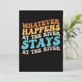 Wat er ook gebeurt aan de rivier blijft aan de riv kaart (Staand voorkant)