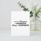 Wat er ook gebeurt - Chiropraktijk Briefkaart (Staand voorkant)