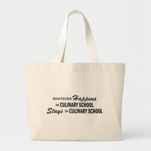 Wat er ook gebeurt - Culinaire School Grote Tote Bag