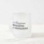 Wat er ook gebeurt - Engineering Matglas Koffiemok (Voorkant links)