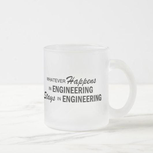 Wat er ook gebeurt - Engineering Matglas Koffiemok (Rechts)