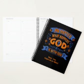 Wat er ook gebeurt, God is met jou in het zwart Planner (Display)