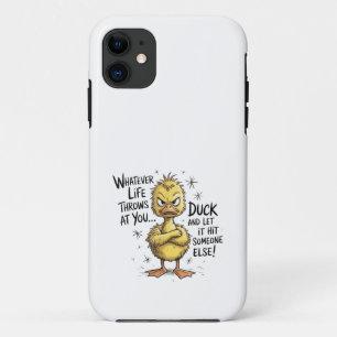 Wat Er Ook Gebeurt In Je Leven Eend Grappige Quote Case-Mate iPhone Case