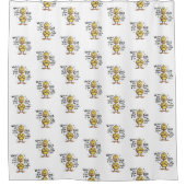 Wat Er Ook Gebeurt In Je Leven Eend Grappige Quote Douchegordijn (Voorkant)