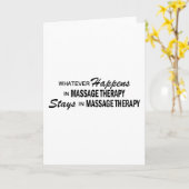 Wat er ook gebeurt - Massagetherapie Kaart (Gele Bloem)