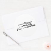 Wat er ook gebeurt - Mock-proces Ronde Sticker (Envelop)