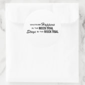 Wat er ook gebeurt - Mock-proces Ronde Sticker (Tas)