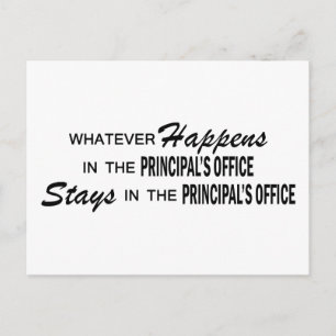 Wat er ook gebeurt - Principal's Kantoor Briefkaart