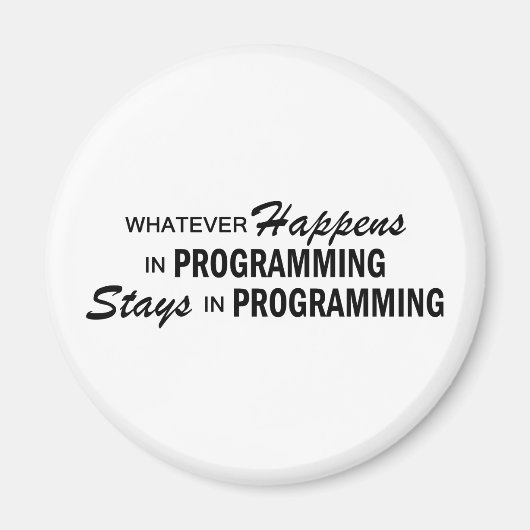 Wat er ook gebeurt - Programmeren Magneet (Voorkant)