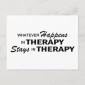 Wat er ook gebeurt - Therapie Briefkaart (Voorkant)