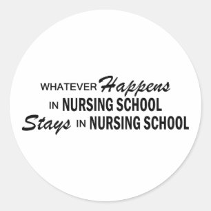 Wat er ook gebeurt - Verpleegschool Ronde Sticker