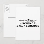 Wat er ook gebeurt - Wetenschap Briefkaart (Voorkant / Achterkant)
