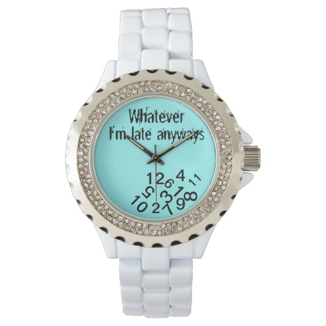 Wat er ook in de late fase valt, dalende cijfers horloge (Voorkant)