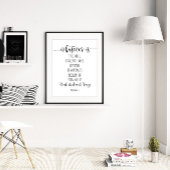 Wat er ook is waar, Noble rechts, Filippijnen 4:8 Poster