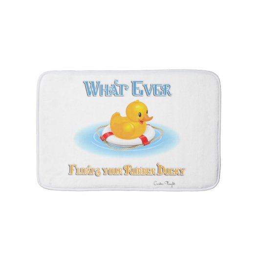Wat er ook op drijft. badmat (Voorkant)