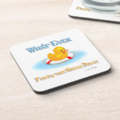 Wat er ook op drijft. bier onderzetter (Linkerzijde)