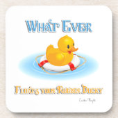 Wat er ook op drijft. bier onderzetter (Voorkant)