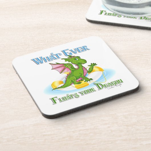 Wat er ook op drijft... bier onderzetter (Linkerzijde)