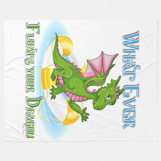 Wat er ook op drijft... fleece deken (Voorkant (Horizontaal))