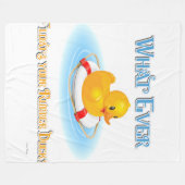 Wat er ook op drijft. fleece deken (Voorkant (Horizontaal))