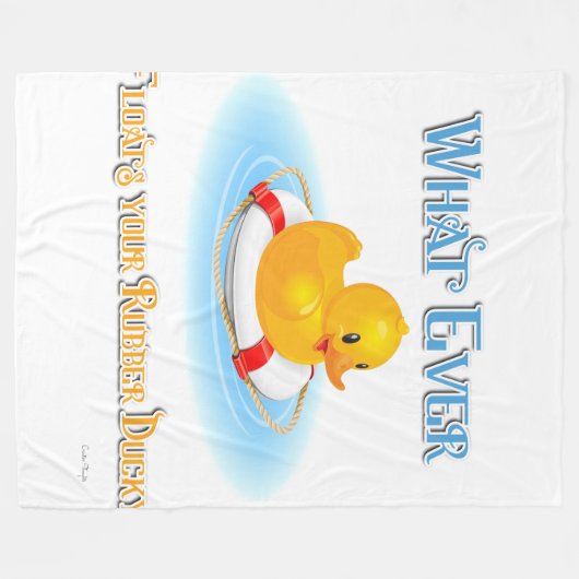 Wat er ook op drijft. fleece deken (Voorkant (Horizontaal))