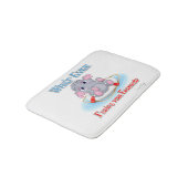 Wat er ook op drijft... je Baby olifant Badmat (Gekanteld)