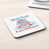 Wat er ook op drijft... je Baby olifant Drankjes Onderzetter (Linkerzijde)