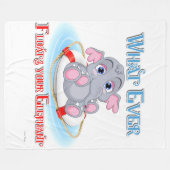 Wat er ook op drijft... je Baby olifant Fleece Deken (Voorkant (Horizontaal))