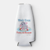 Wat er ook op drijft... je Baby olifant Flesjeskoeler (Voorkant)