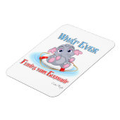 Wat er ook op drijft... je Baby olifant Magneet (Linkerzijde)