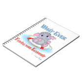Wat er ook op drijft... je Baby olifant Notitieboek (Linkerzijde)