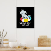 Wat er ook op drijft je geit schimmeldier, paarden poster (Keuken)