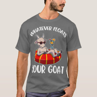 Wat er ook op drijft je geit schimmelig zwemgift t-shirt