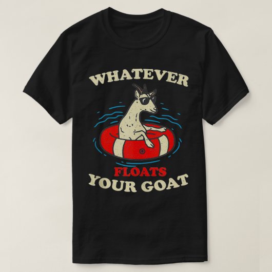 Wat er ook op drijft je geit Summer Float T-shirt (Design voorkant)