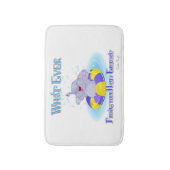 Wat er ook op drijft je gelukkige olifant badmat (Voorkant Verticaal)