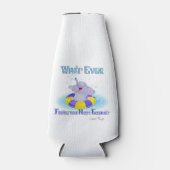 Wat er ook op drijft je gelukkige olifant flesjeskoeler (Voorkant)