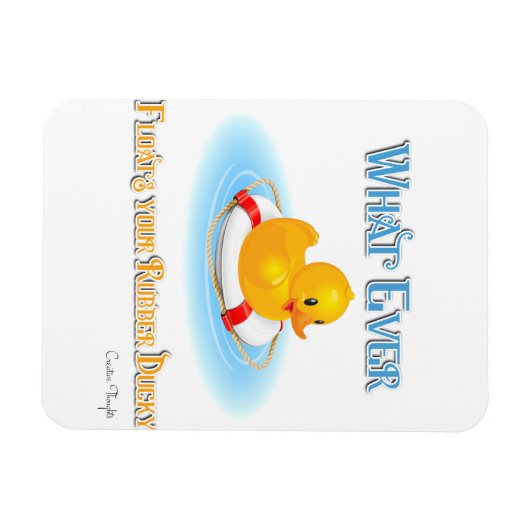 Wat er ook op drijft. magneet (Horizontaal)