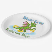 Wat er ook op drijft... papieren bordje (Gekanteld)